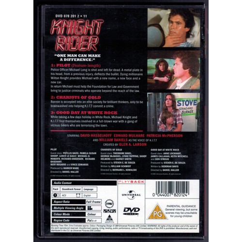 Knight Rider (DVD 2001) Rating PG Knight Rider (DVD 2001) Rating PG