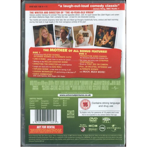 Knocked Up (DVD 2007) Rating 15 - 2 Disc Special Edition - BRAND NEW