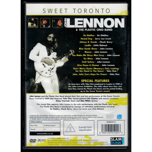 John Lennon & The Plastic Ono Band - Sweet Toronto (DVD) Rating E