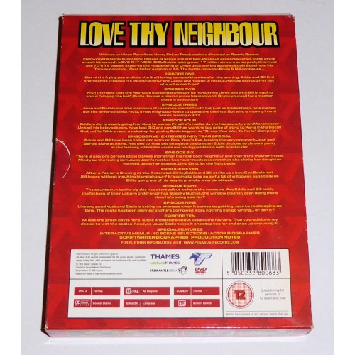 Love Thy Neighbour - The Complete Third Series (4 DVD 2005) Rating 12