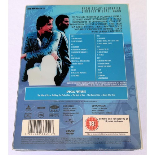 Miami Vice Season One (8 DVD 2005) Rating 18