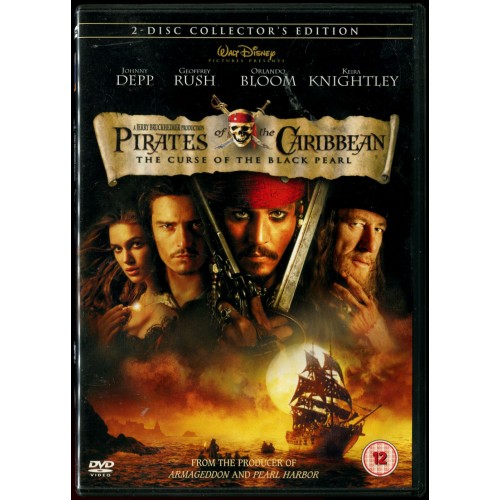 Pirates Of The Caribbean (DVD) Set of 3 Films - Rating 12