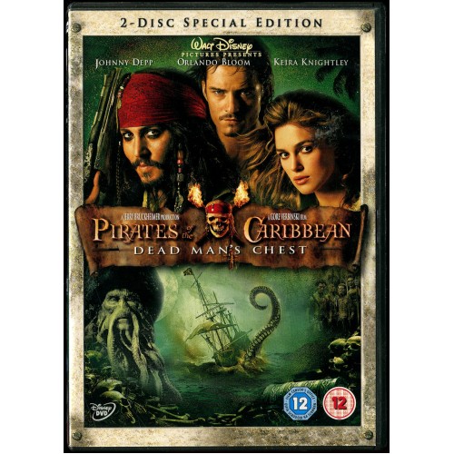 Pirates Of The Caribbean (DVD) Set of 3 Films - Rating 12