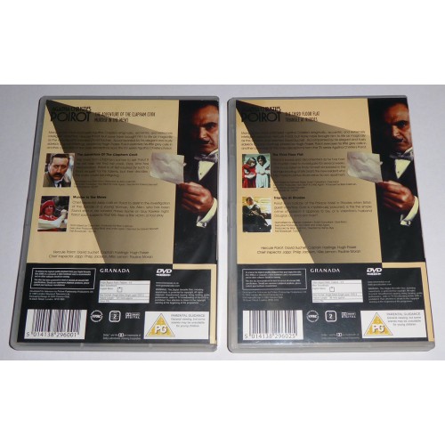 Agatha Christie's Poirot (DVD 2003) Set of 2 - Rating PG Agatha Christie's Poirot (DVD 2003) Set of 2 - Rating PG