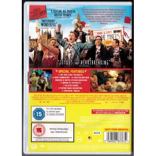 Pride (DVD 2015) Rating 15