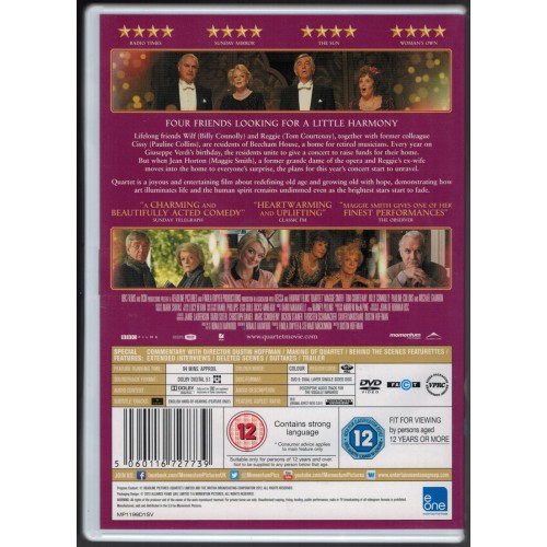Quartet (DVD 2013) Rating 12
