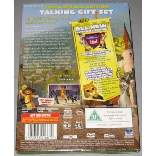 Shrek 2 (DVD 2004) Rating U - 2 Disc 'Far Far Away' Edition Shrek 2 (DVD 2004) Rating U - 2 Disc 'Far Far Away' Edition
