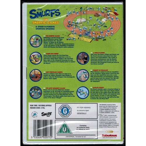 The Smurfs - The Smurfic Games (DVD 2012) Rating U - BRAND NEW The Smurfs - The Smurfic Games (DVD 2012) Rating U - BRAND NEW