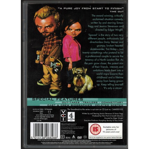 Spaced - The Complete Series 1 & 2 (DVD) Rating 15