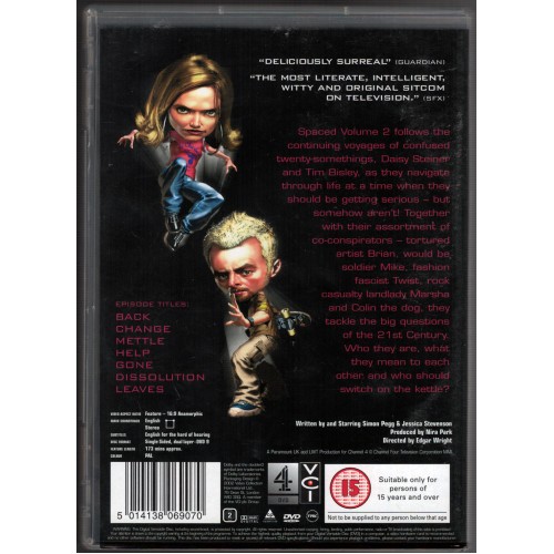 Spaced - The Complete Series 1 & 2 (DVD) Rating 15