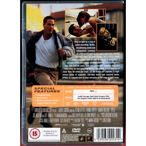 Speed (DVD 2000) Rating 15