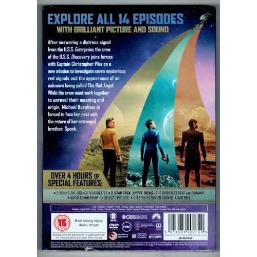 Star Trek Discovery: Season Two (5 DVDs 2019) Rating 15 - BRAND NEW