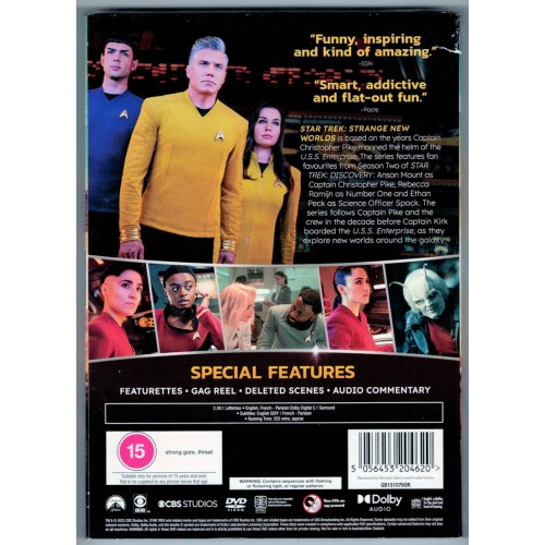 Star Trek Strange New Worlds: Season One (DVD 2023) Rating 15 - BRAND NEW