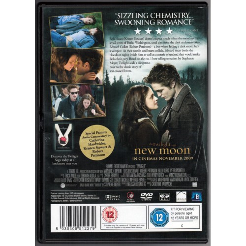 Twilight (DVD 2009) Rating 12
