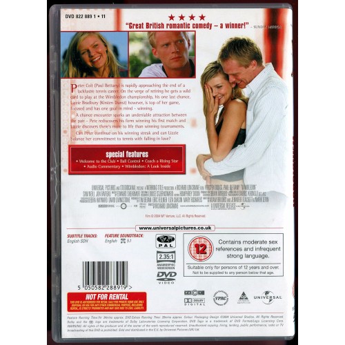 Wimbledon (DVD 2010) Rating 12