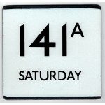 London Transport enamel bus stop 'e' plate for Rou...