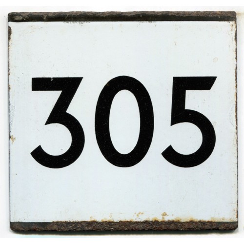 London Transport Country Area Route 305 Bus Stop 'e' Plate