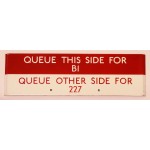 London Transport enamel bus stop 'Q' plate for Rou...