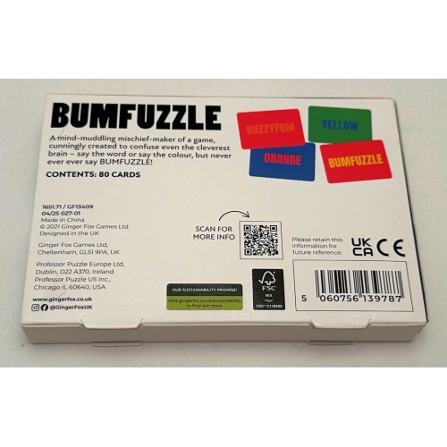 Bumfuzzle (Card Game) - BRAND NEW