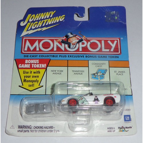 Monopoly Die-Cast Collectible Plus Exclusive Bonus Game Token - Johnny Lightning
