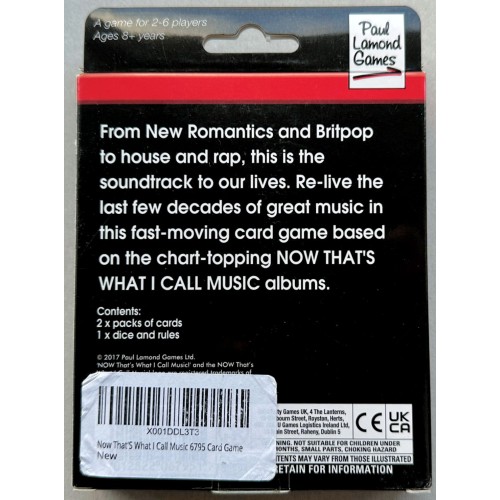 Now That's What I call Music Card Game - BRAND NEW Now That's What I call Music Card Game - BRAND NEW