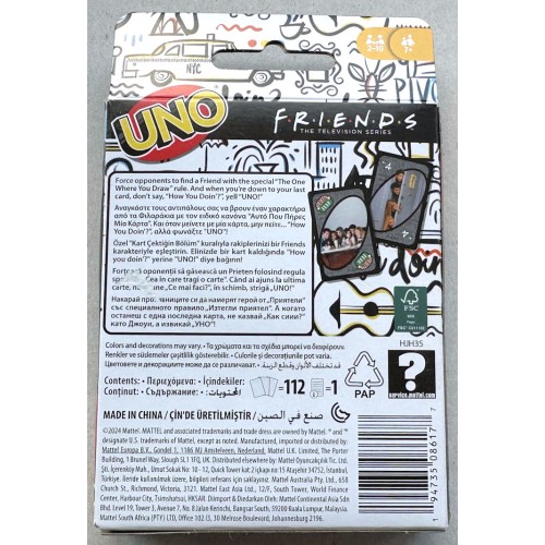 UNO Friends: The Television Series (Card Game) - BRAND NEW