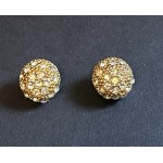 Pair of unbranded gold colour costume jewellery cl...