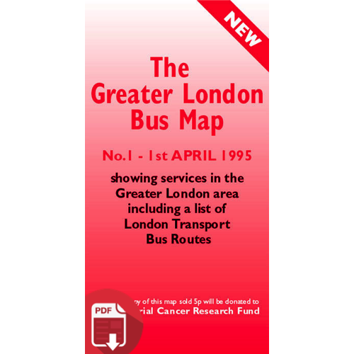 The Greater London Bus Map 1 - Digital Download Version