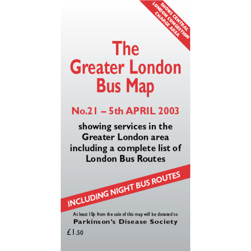 The Greater London Bus Map 21 - Printed Version