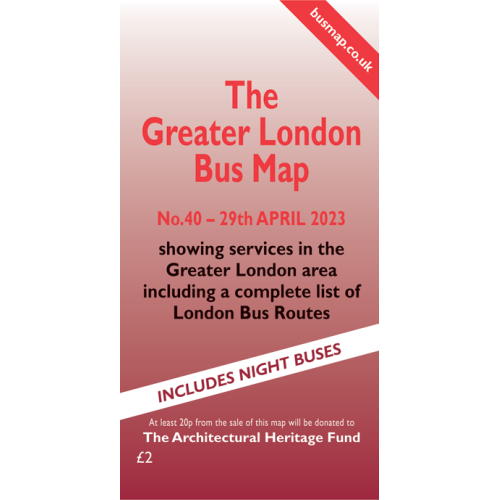 The Greater London Bus Map 40 - Printed Version