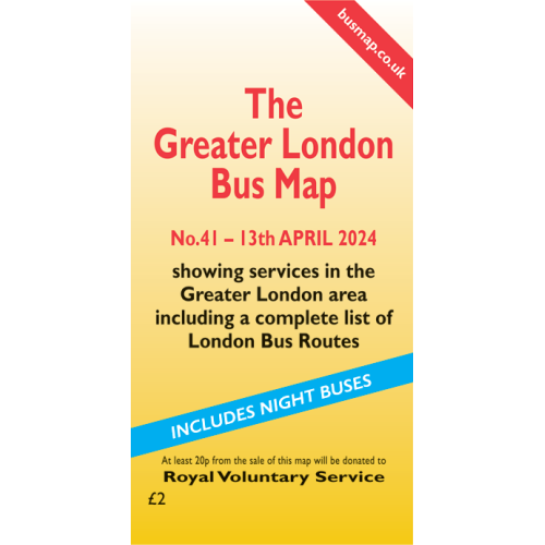 PRE-ORDER: The Greater London Bus Map 41 - Printed Version