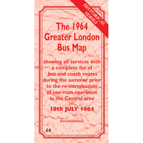 PRE-ORDER: The 1964 Greater London Bus Map SECOND EDITION - Printed Version