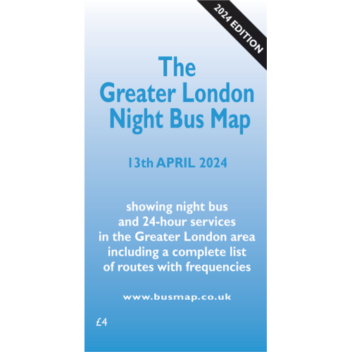PRE-ORDER: The Greater London Night Bus Map - 2024 Edition - Printed Version