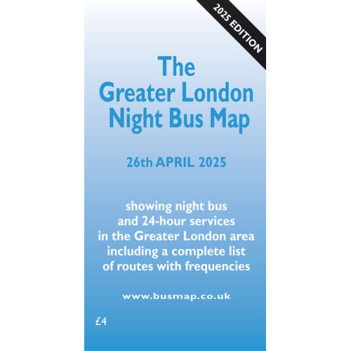 The Greater London Night Bus Map - 2025 Edition - Printed Version