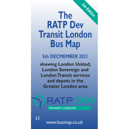 RATP Dev Transit London Bus Map 2021 - Digital Download Version