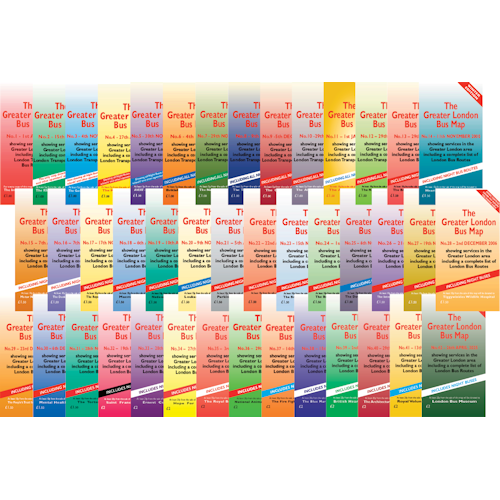The Greater London Bus Map - Complete Set - (1-42)