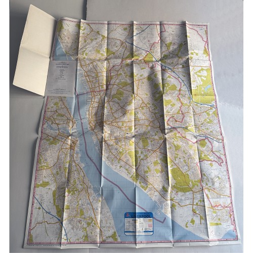 Liverpool A to Z Fold-out Street Map - January 1998