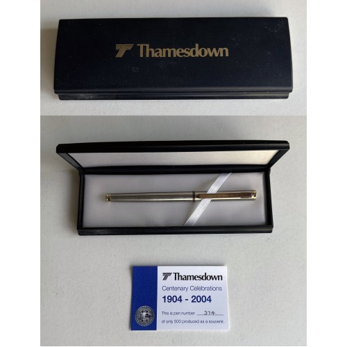 Thamesdown Unique Numbered Boxed ball-point pen 'Centenary Celebrations'