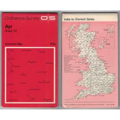Ordnance Survey One-Inch Map No. 67 Ayr - Revised 1962 Ordnance Survey One-Inch Map No. 67 Ayr - Revised 1962