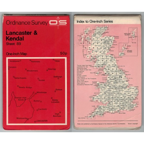 Ordnance Survey One-Inch Map No. 87 Isle of Man - Revised 1969 Ordnance Survey One-Inch Map No. 87 Isle of Man - Revised 1969