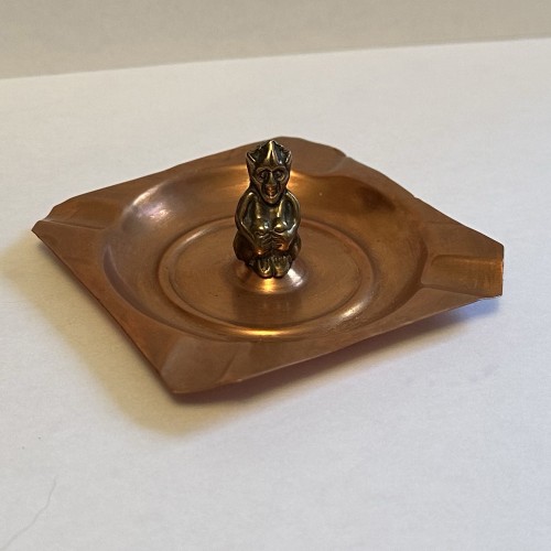 Vintage 1950s Copper Pixie Ashtray