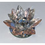 Pink Balmoral Crystal Glass Ornament Lily Candle H...