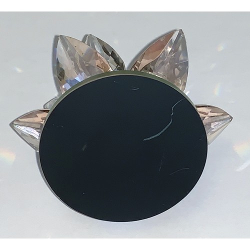 Pink Balmoral Crystal Glass Ornament Lily Candle Holder in original box