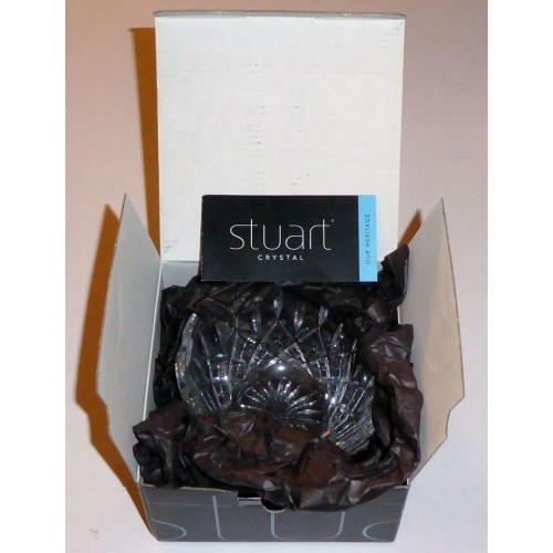 Stuart Lead Crystal Shaftesbury 5" Small Petal Bowl - BOXED NEW