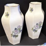 Crown Staffordshire Fine Bone China Floral Hexagon...