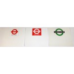 London Transport Paper Temporary Small Size Bus St...