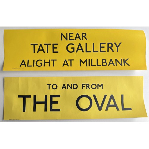 London Transport RM To & From Advertising Slips (pair)