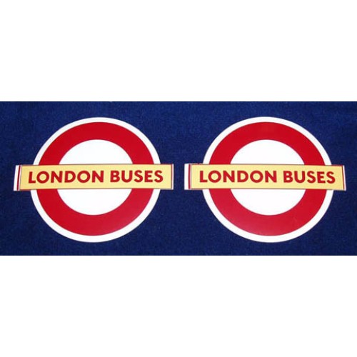 London Buses Self-Adhesive Vinyl Roundel 8.25" (4 copies)