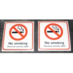 London Transport - Set of 4 Small No Smoking Self-...