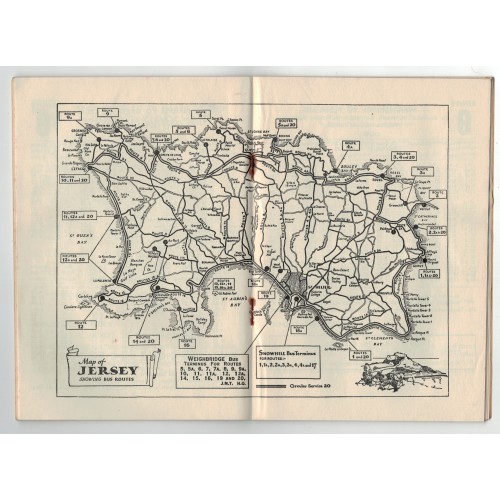 Jersey Motor Transport (JMT) Time Table Booklet - Summer 1959 Jersey Motor Transport (JMT) Time Table Booklet - Summer 1959